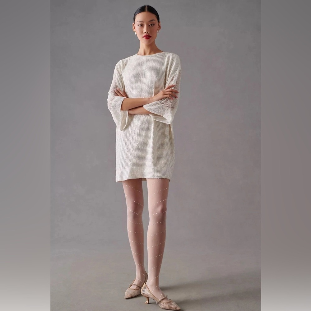 ANTHROPOLOGIE Let Me Be Sequin mini dress S